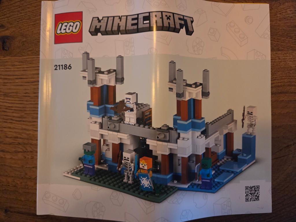 Lego Minecraft 21186 Het IJsfort - Compleet, Compleet, Gebruikt, Minecraft, Lego