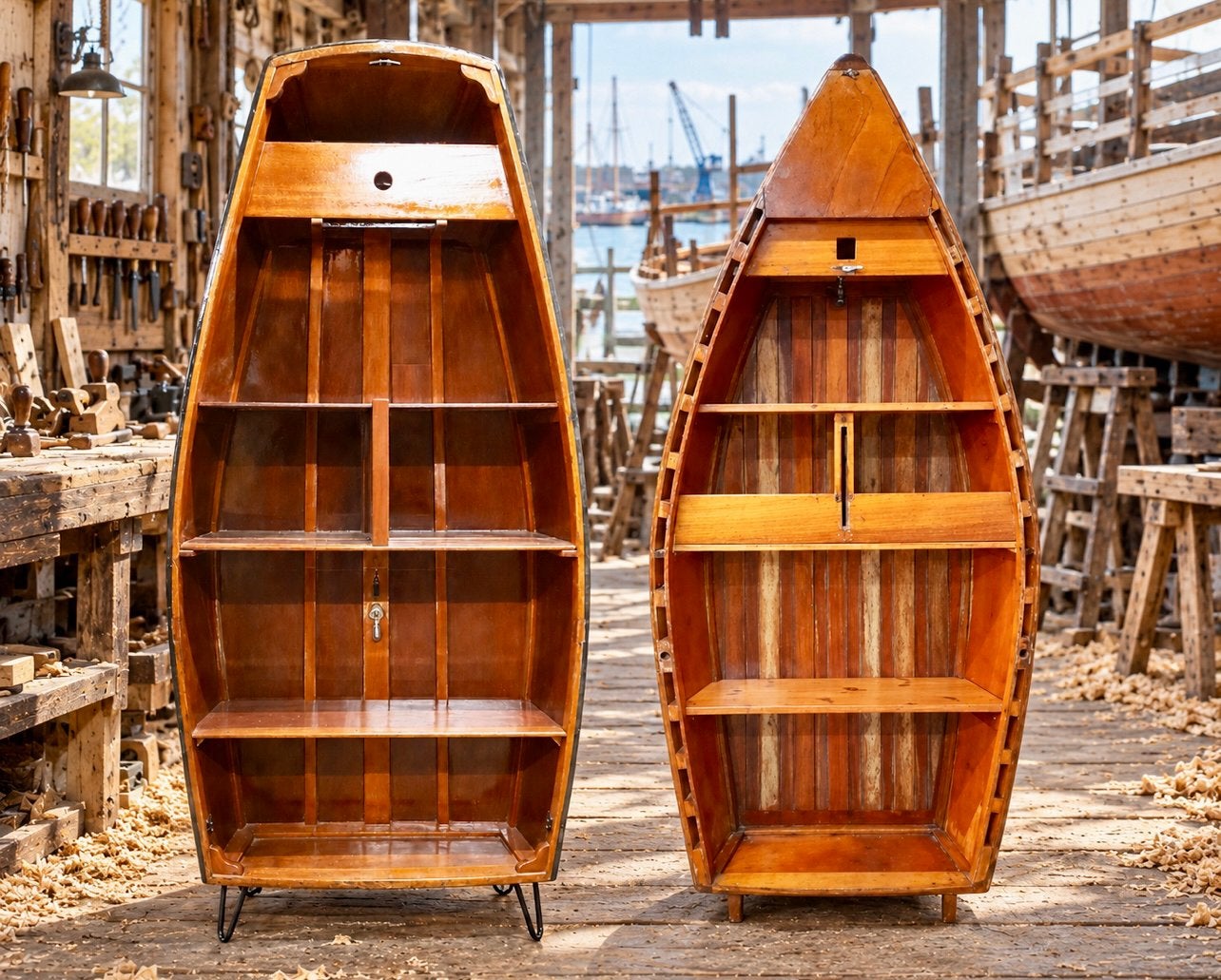 Unieke Bootkast gemaakt van optimist en piraatje / plywood, Ophalen