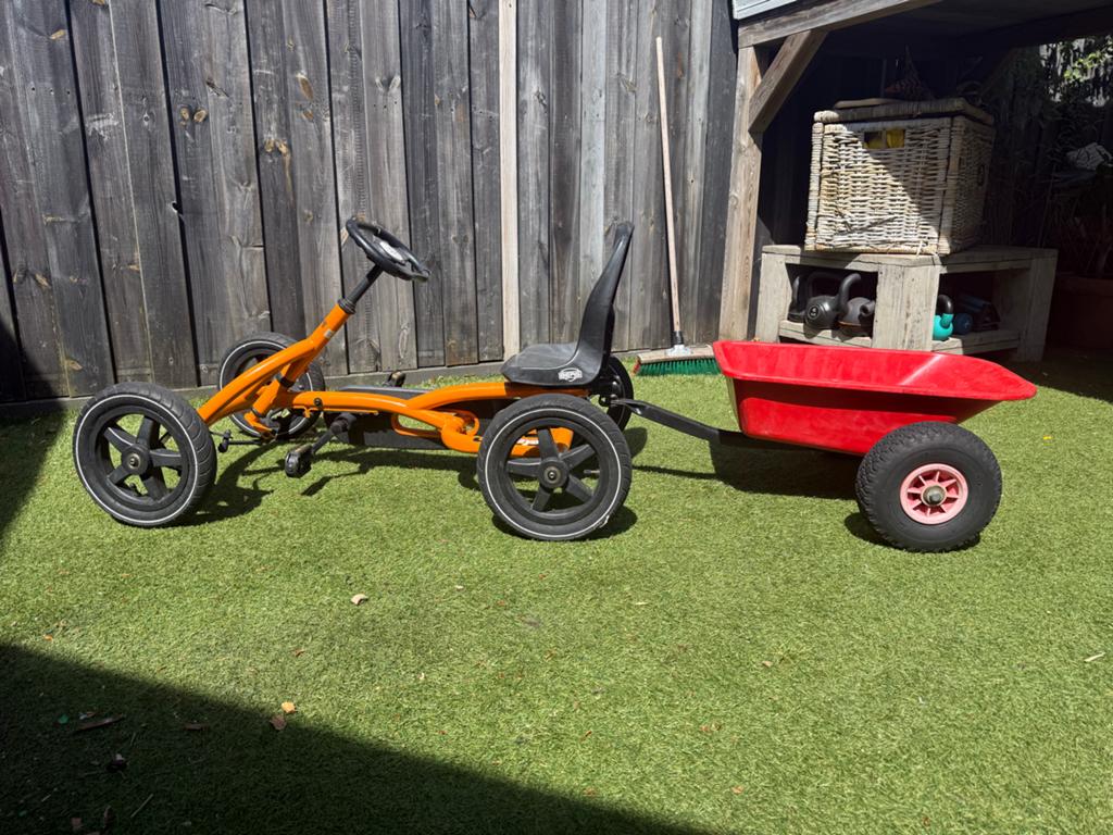 Berg Buddy Skelter met aanhanger kiepwagen, Ophalen, Gebruikt, Berg, Met kar of aanhanger