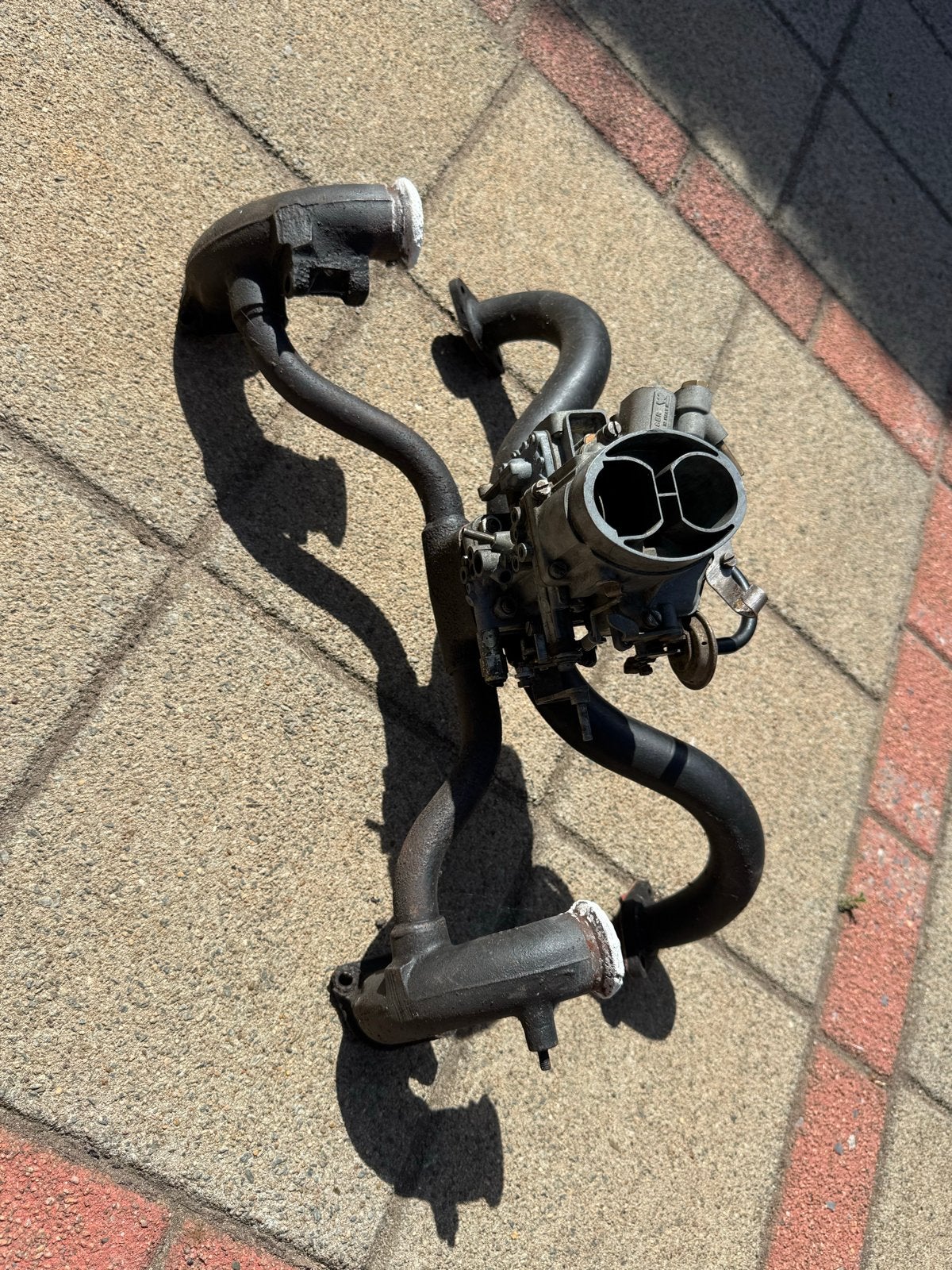 Weber carburateur en spruitstuk voor Citroën Visa 652/ 2CV, Ophalen, Gebruikt, Citroën