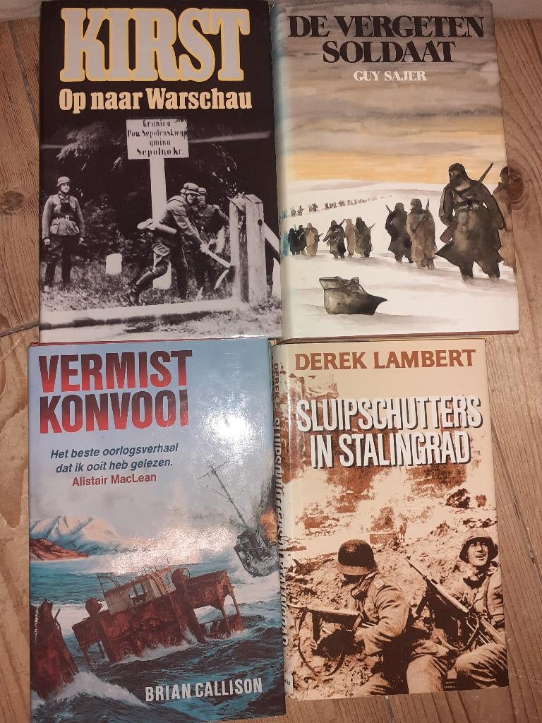 4 boeken WO2 samen €10,-, Ophalen of Verzenden, Tweede Wereldoorlog, Gelezen