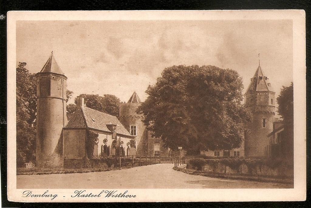 Domburg, Kasteel Westhove, Ophalen of Verzenden, 1920 tot 1940, Ongelopen, Zeeland