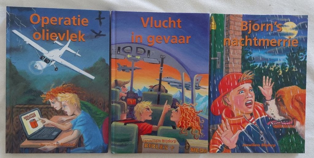 Janwillem Blijdorp: Serie MAF-kinderen 1, 3, 4 en 5, Ophalen of Verzenden, Zo goed als nieuw
