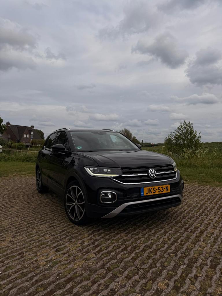 Volkswagen T-Cross 1.0 TSI Style DSG | ACC | Camera | LED, Lichtsensor, T-Cross, Zwart, Zwart