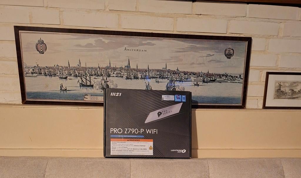 MSI PRO Z790-P WIFI DDR5 +Contact frame LGA 1700, LGA 1700, Ophalen of Verzenden, Zo goed als nieuw, ATX