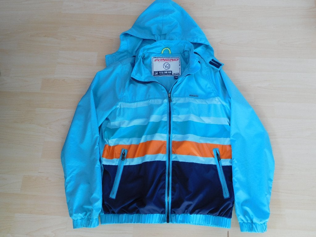 VINGINO zomerjas zomerjack blauw oranje zomer jas maat 176, Ophalen of Verzenden, Zo goed als nieuw, Vingino, Jongen