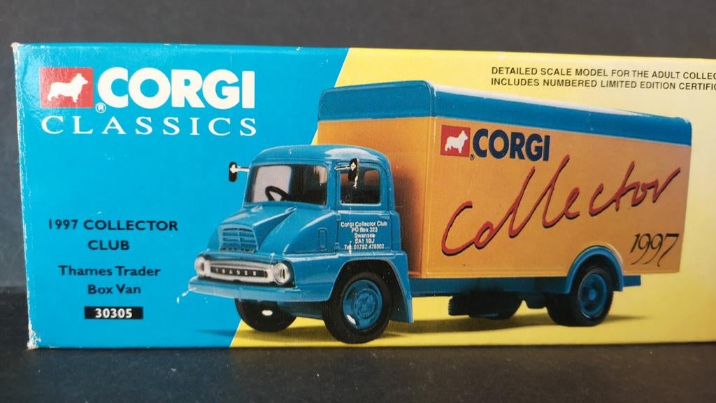 Thames Trader box Van Corgi collector club 1:50 Corgi Pol, Corgi@corgi.co.uk, Corgi Classics Ltd, Nieuw, Corgi