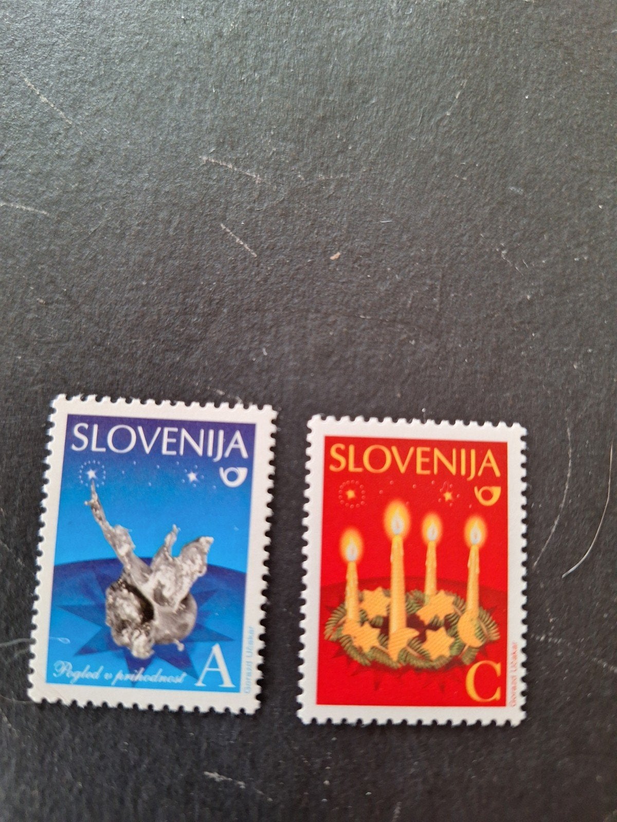Slovenië: mi. 870A/871C. Kerst en Nieuwjaar 2010/11., Verzenden, Overige landen, Postfris