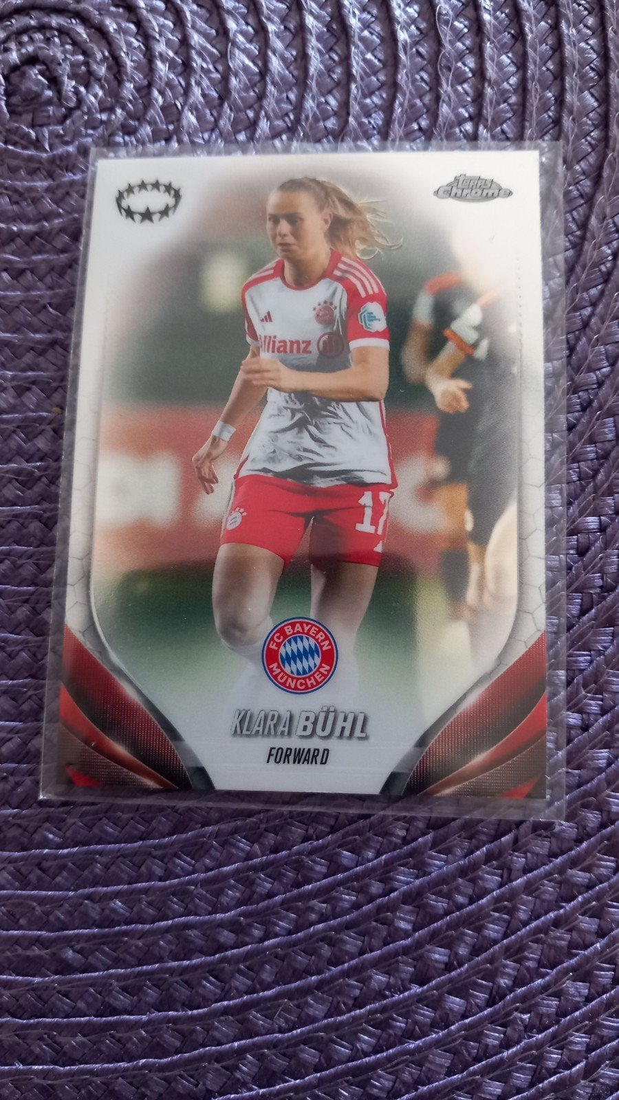 Topps Chrome Klara Bühl Bayern München Voetbal Speelkaart, Verzenden, Zo goed als nieuw, Speelkaart(en)