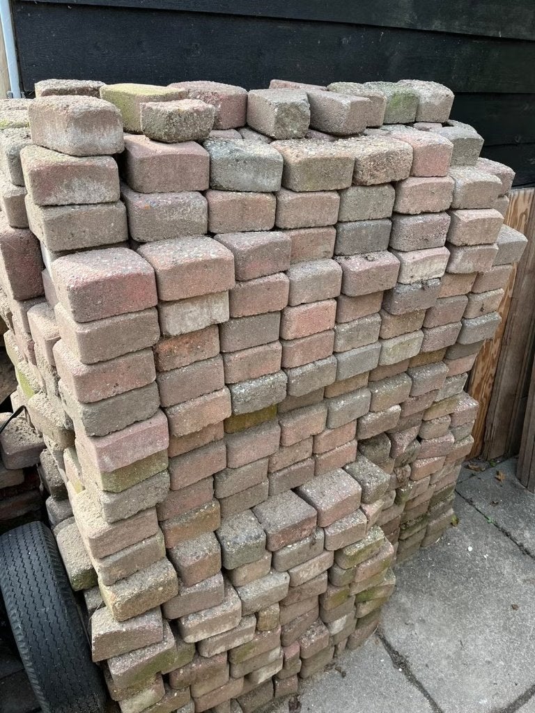 Gratis af te halen Klinkers / Cirkelbestrating (>12m²), Tuin en Terras, Ophalen, Gebruikt, Klinkers, 10 m² of meer