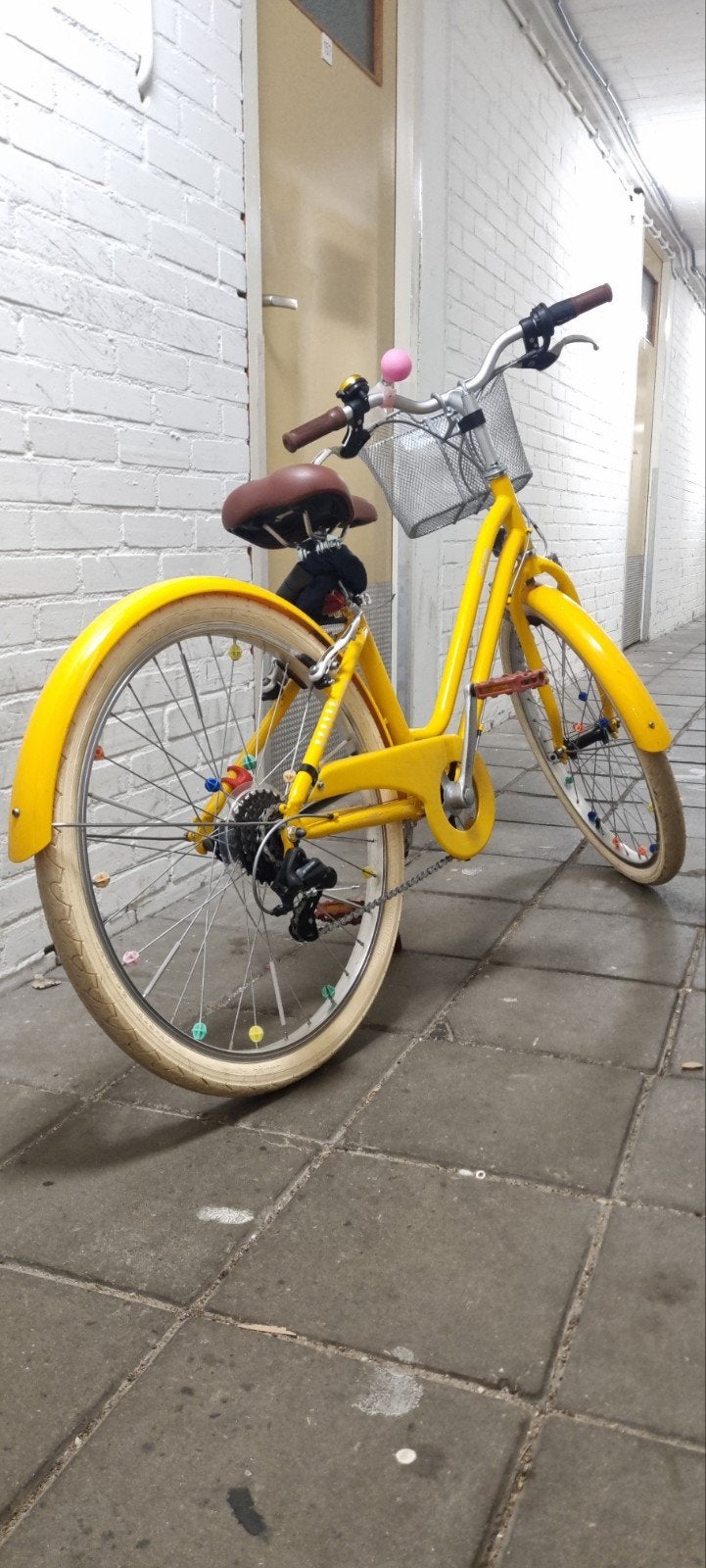 B'Twin Elops 500 stadsfiets voor kinderen 24 inch, Fietsen en Brommers, Gebruikt, Velgrem, Versnellingen, 50 tot 53 cm