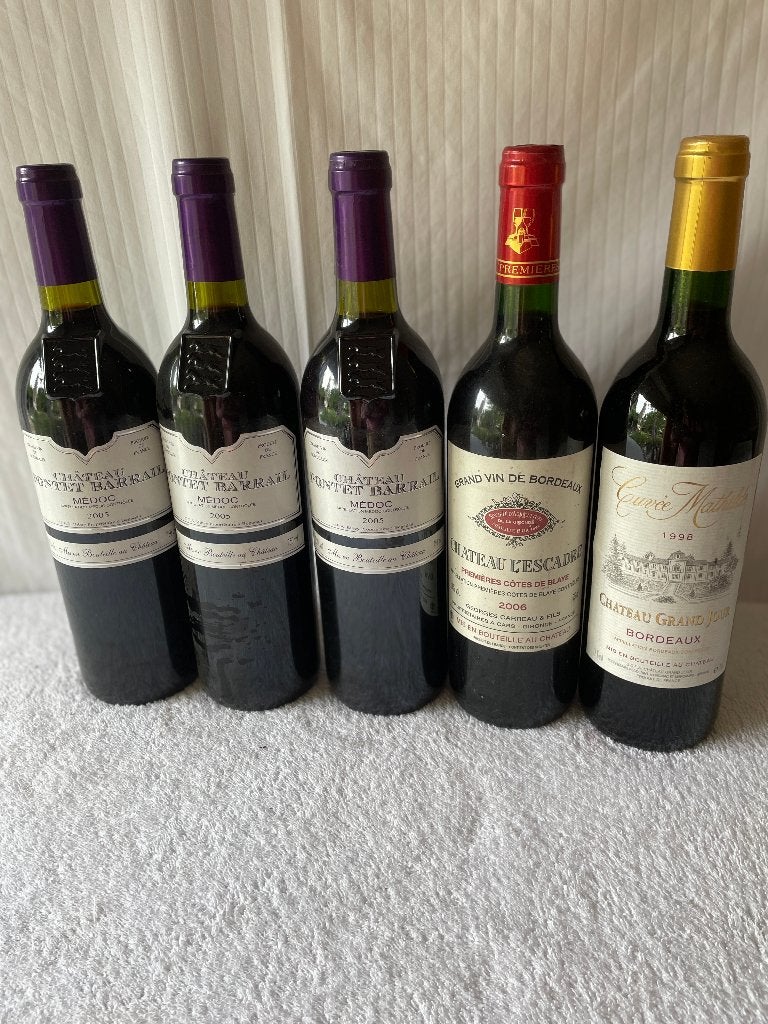 Bordeaux Rode wijnen, Verzamelen, Wijnen, Frankrijk, Ophalen of Verzenden, Zo goed als nieuw, Rode wijn