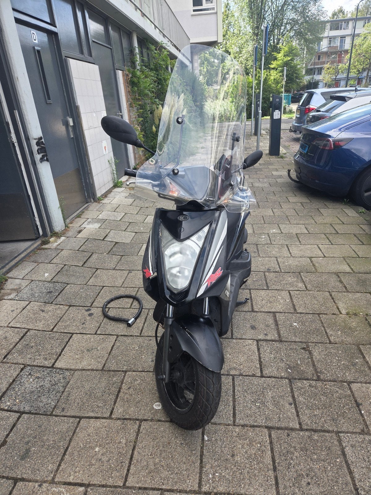 Kymco Agility 50cc scooter - Zwart, Gebruikt, Kymco, Maximaal 45 km/u, Ophalen of Verzenden