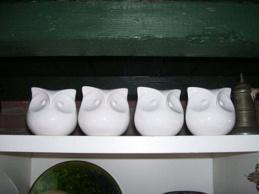 4 UILEN BEELDJES, Verzamelen, Beelden en Beeldjes, Ophalen of Verzenden, Zo goed als nieuw, Dier