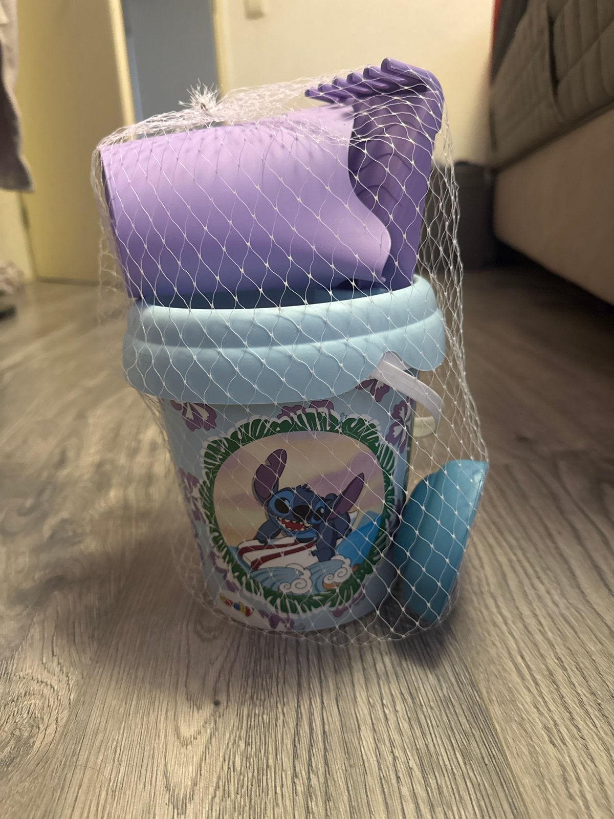 Stitch zandbakset met emmer, schep en hark, Ophalen, Nieuw