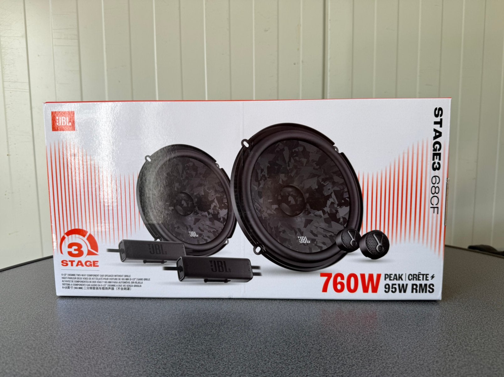 JBL Stage 3 68Cf Autospeakers compo set 760w, Auto diversen, Ophalen of Verzenden, Zo goed als nieuw