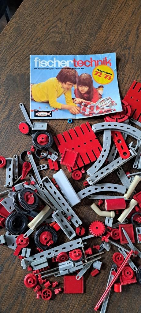 Fisher Techniek 1972 - Nostalgisch Collectorsitem Bouwset, Kinderen en Baby's, Speelgoed | Educatief en Creatief, Gebruikt, Bouwen