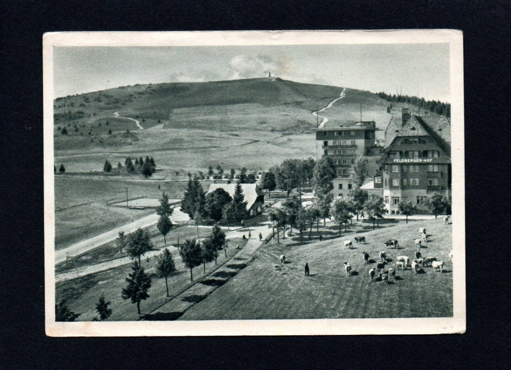 Oude ansichtkaart van Hotel Feldbergerhof Duitsland, Verzamelen, Ophalen of Verzenden, 1920 tot 1940, Gelopen, Duitsland