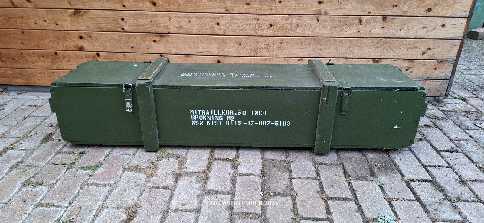 Legerkist munitiekist, Huis en Inrichting, Woonaccessoires | Kisten, Ophalen, Zo goed als nieuw, 100 tot 150 cm, Minder dan 50 cm