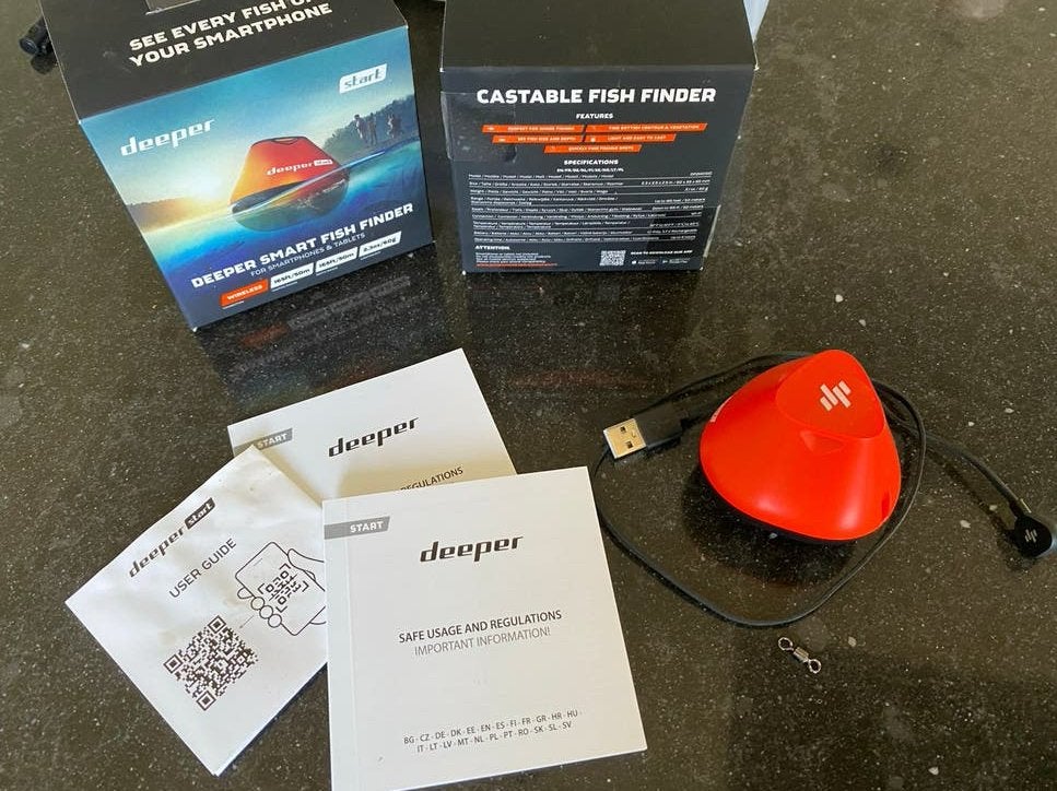 Deeper Start Castable Fish Finder - Zoek vissen met sonar, Ophalen of Verzenden, Zo goed als nieuw, Overige typen