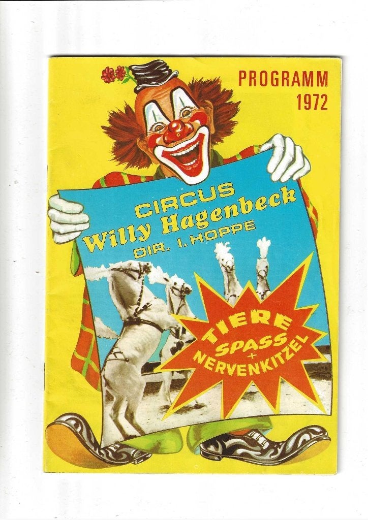 Circus Willy Hagenbeek 1972 boekje met 32 blz, Ophalen of Verzenden, Zo goed als nieuw