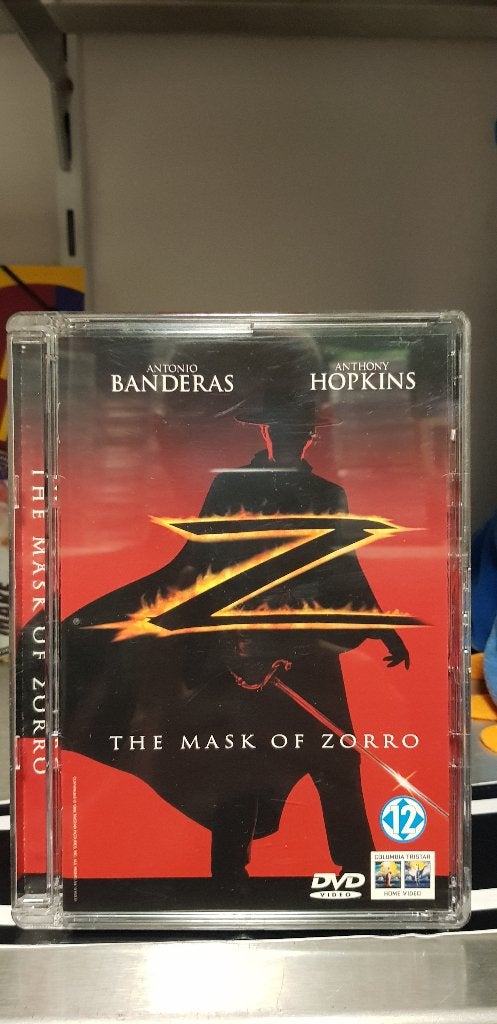 The Mask of Zorro DVD-Actieklassieker met Banderas Z228-283, Engels, Nederlands, Inclusief doosje, Actie