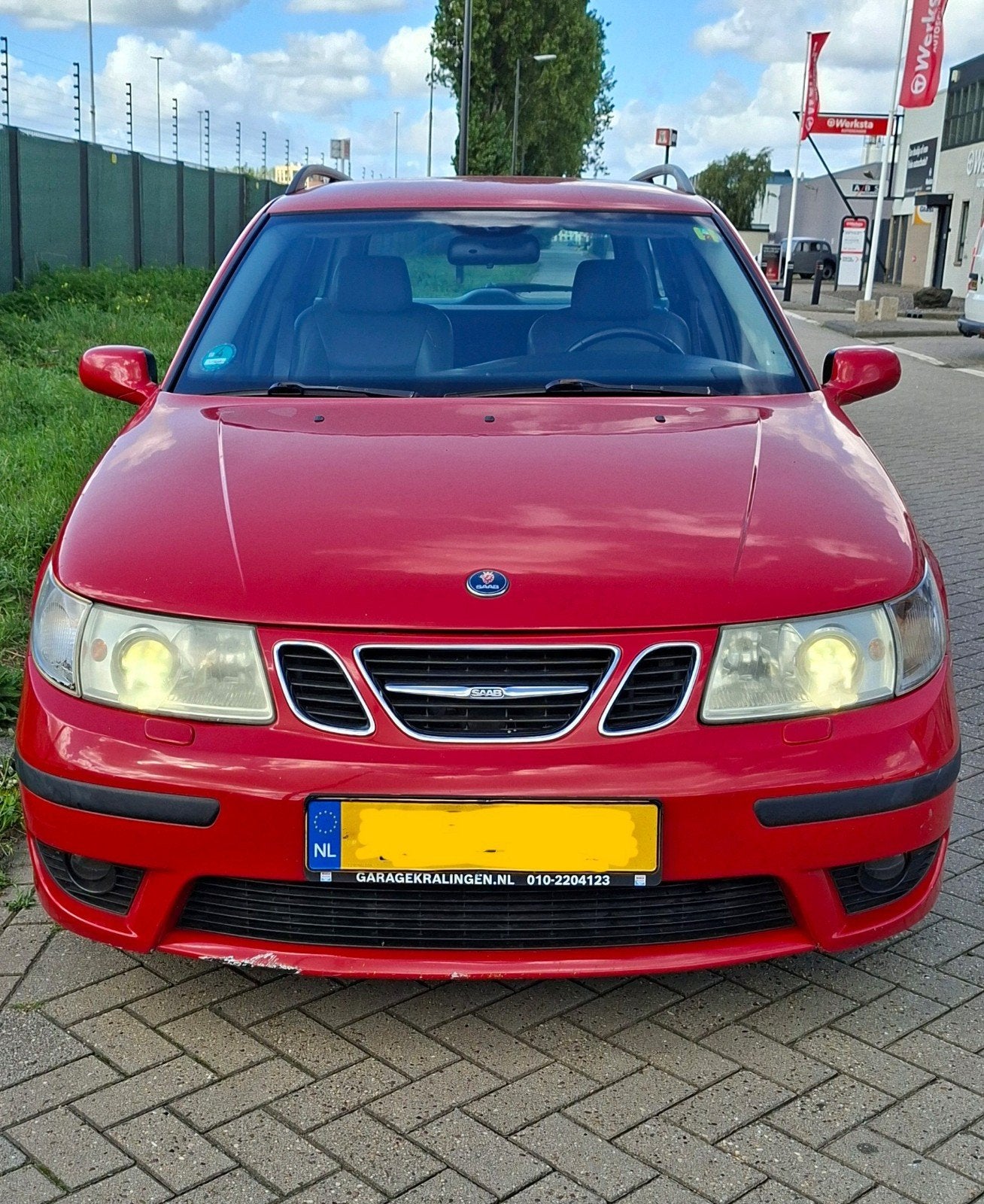 Saab 9-5 Estate 2.0T Vector sport  2005 Rood, Voorwielaandrijving, 1800 kg, 4 cilinders, Stationwagon