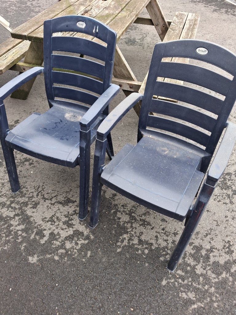 Diverse tuinstoelen te koop - Doe een leuk bod!, Ophalen, Gebruikt, Kunststof, Verstelbaar