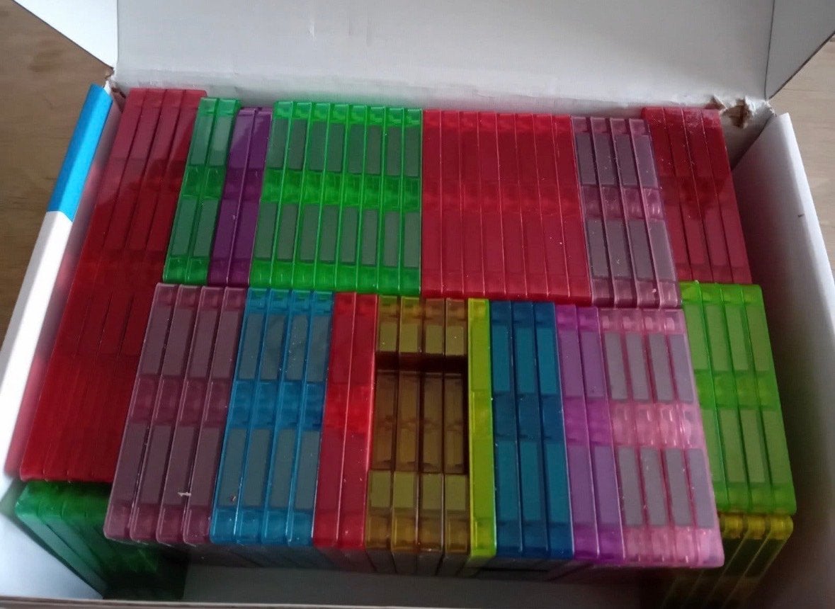 Magnetic Tiles - 78-delige set - 3D magnetisch bouwspeelgoed, Kinderen en Baby's, Ophalen, Zo goed als nieuw, Overige merken