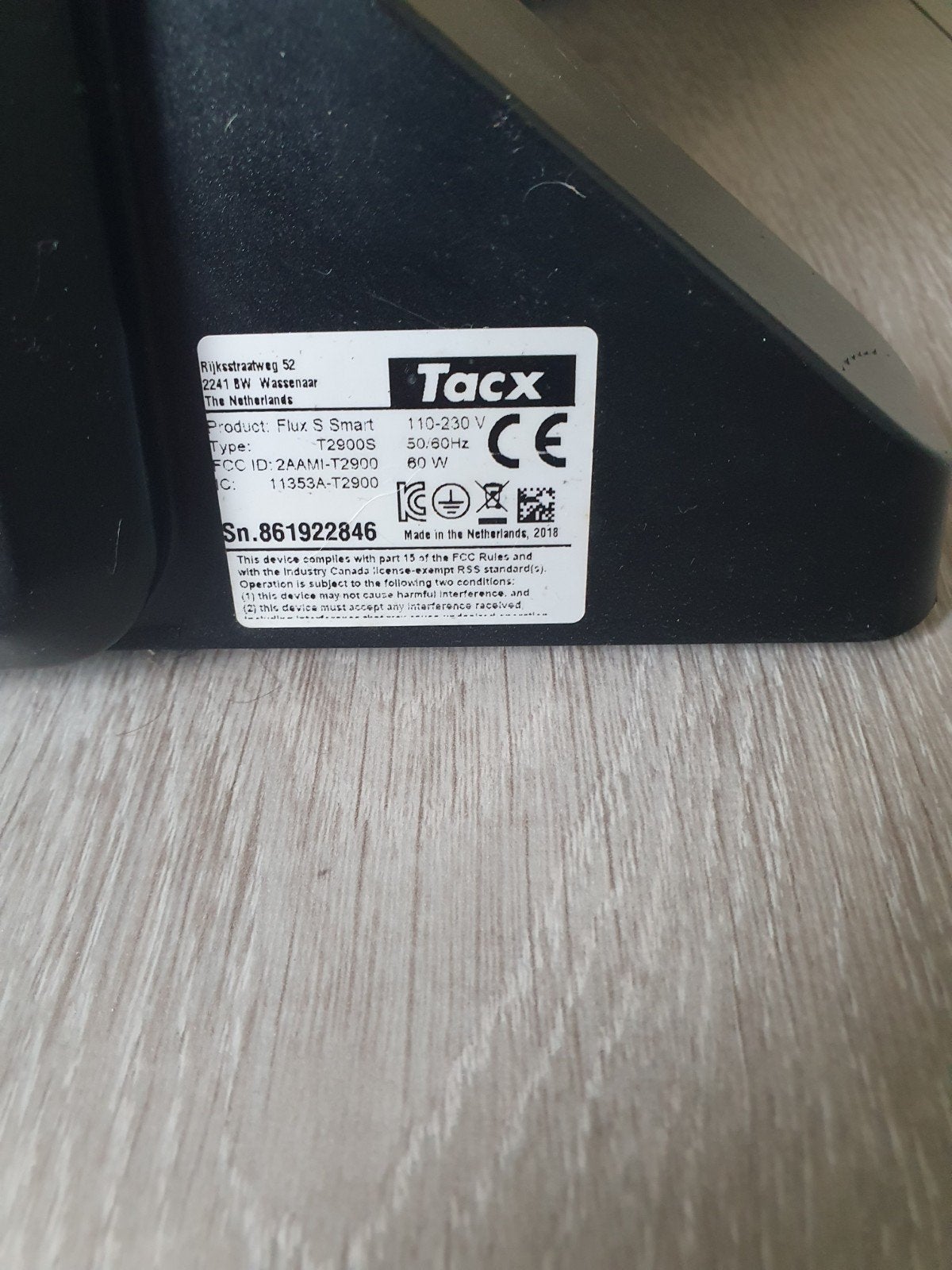 Tacx Flux S Smart T2900S fietstrainer, Ophalen of Verzenden, Gebruikt, Overige typen