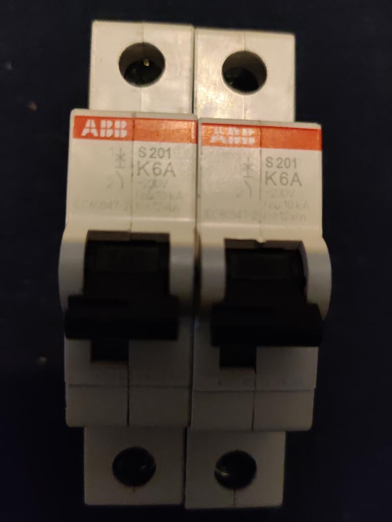 ABB Installatieautomaat S201 K6A - 2CDS251001R0277 & 2CDS251, Ophalen of Verzenden, Nieuw