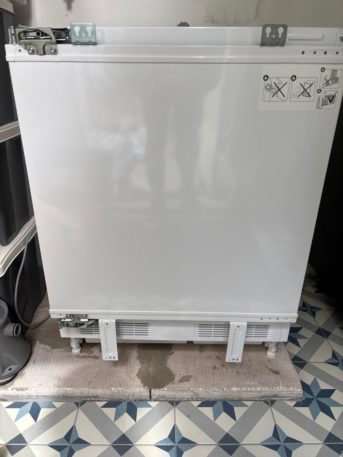 Ikea FASTNÄS onderbouw koelkast 130 liter, Witgoed en Apparatuur, Koelkasten en IJskasten, Ophalen, Zonder vriesvak, Minder dan 85 cm
