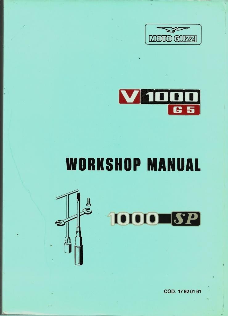 Moto Guzzi V1000 G5 1000 SP workshop manual (4362z), Ophalen of Verzenden, Moto Guzzi