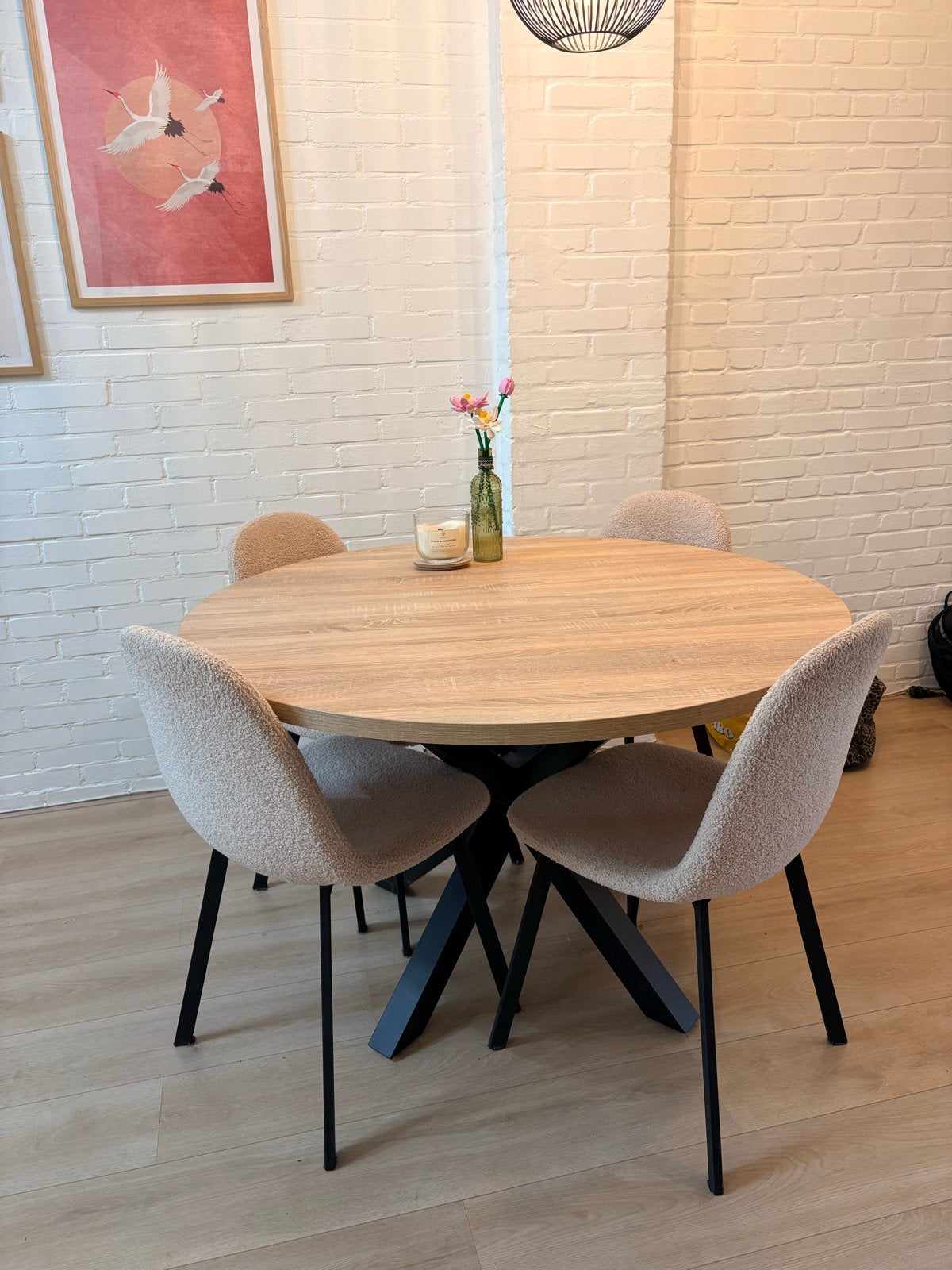 Foto 4 van Ronde eettafel, 1.20m breed