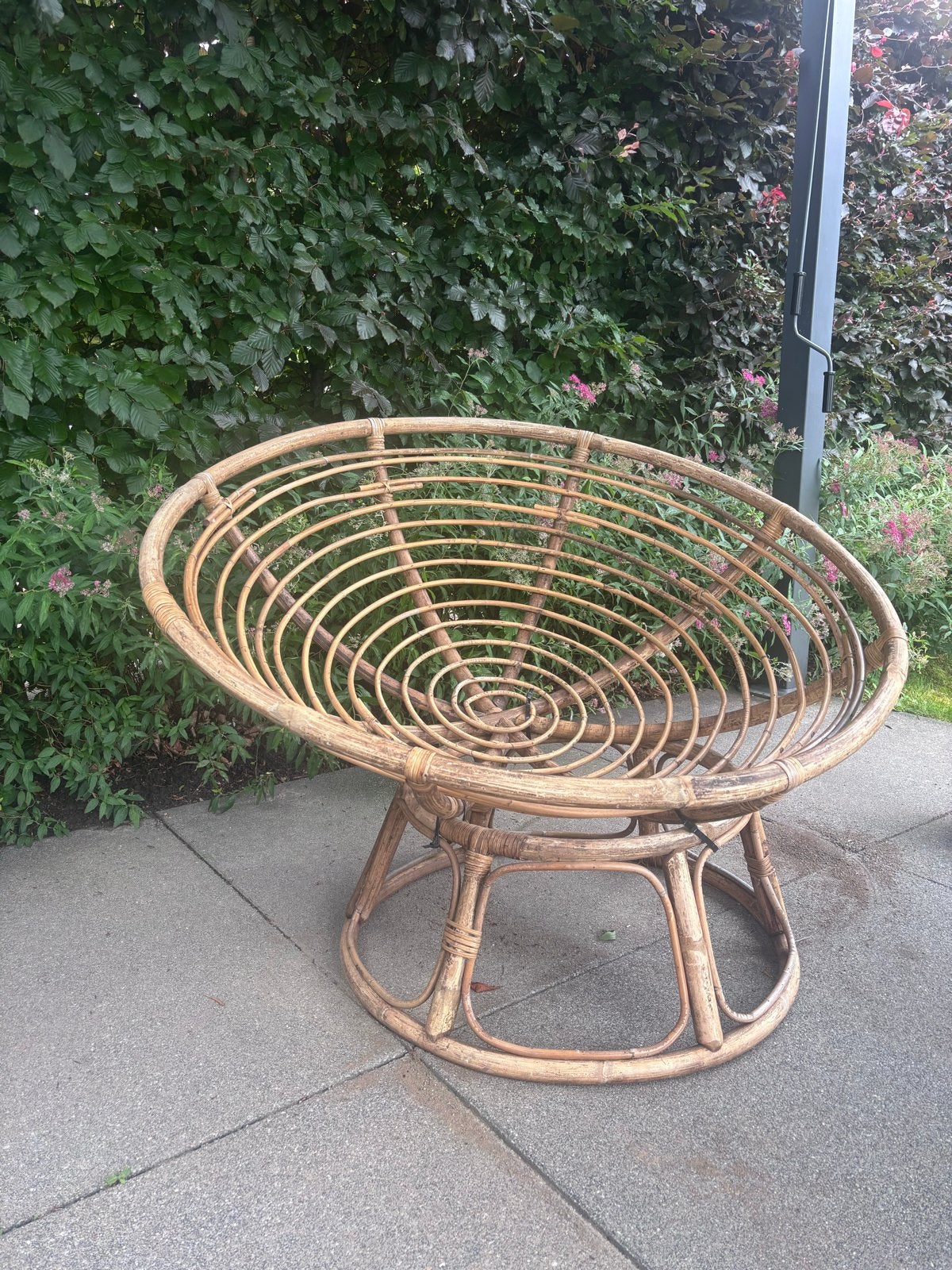 Rotan papasan stoel, Ophalen, Bruin, Eén