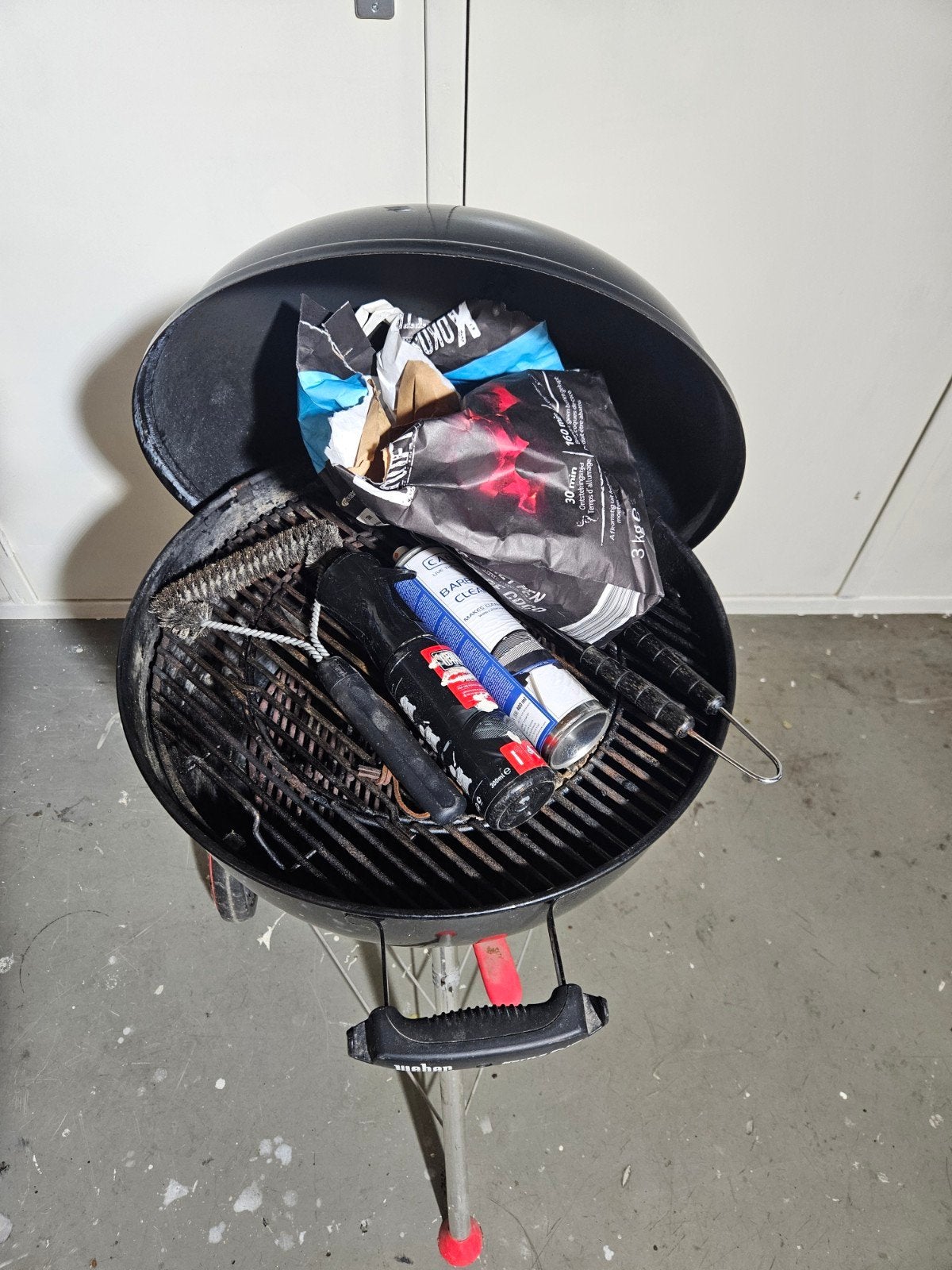 Weber Kettle Plus Barbecue - Zwart, Ophalen, Gebruikt, Weber