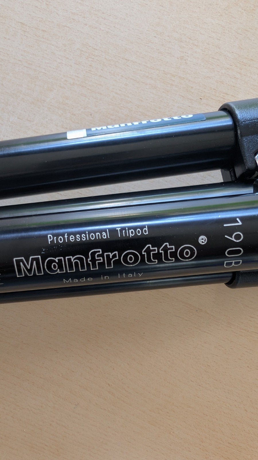Manfrotto 190B Professional Statief met #200 Statiefkop, Met balhoofd, Zo goed als nieuw, 150 tot 175 cm, Manfrotto