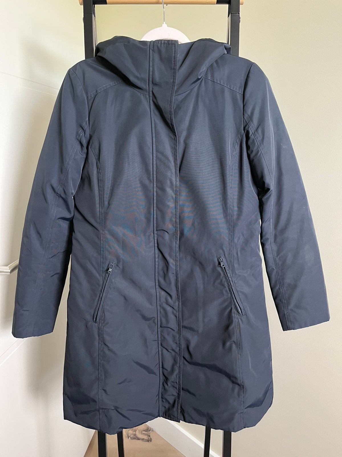 Benetton parka half lang donkerblauw maat M, Ophalen of Verzenden, Zo goed als nieuw, Maat 36 (S), Blauw