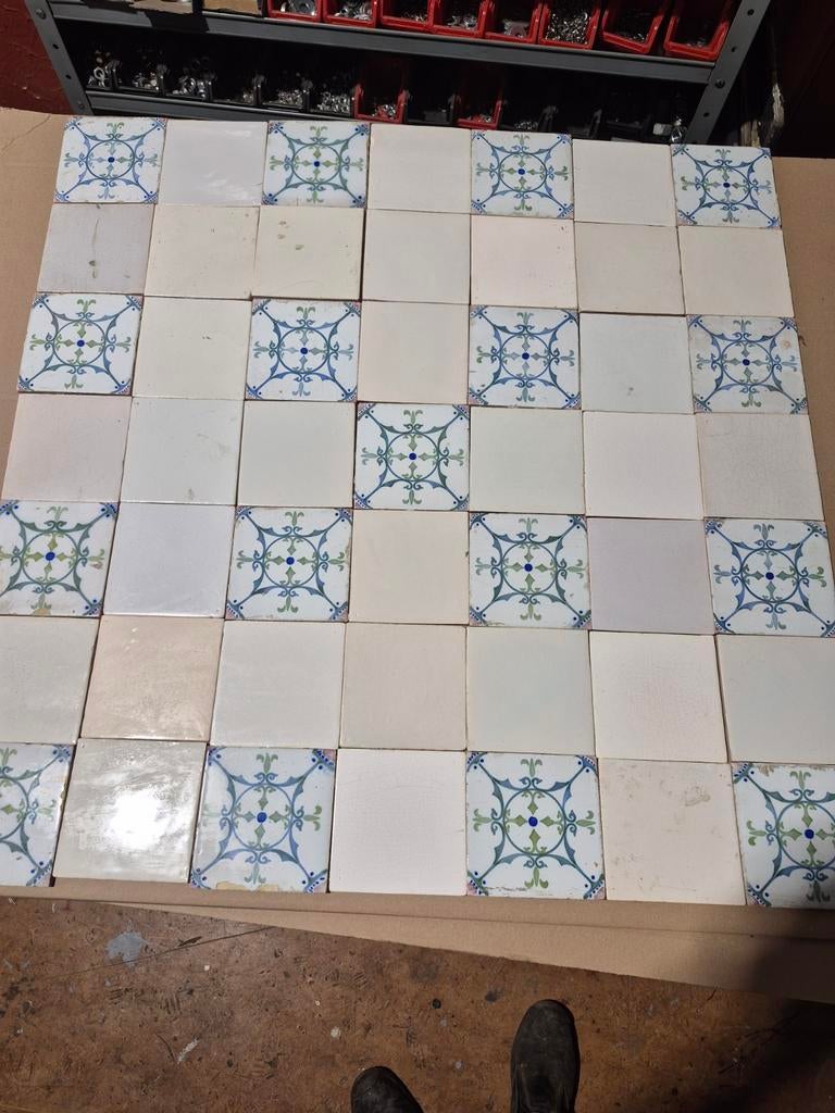 Prachtige replica antieke witjes, Doe-het-zelf en Verbouw, Tegels, Minder dan 20 cm, Minder dan 5 m², Wandtegels, Keramiek
