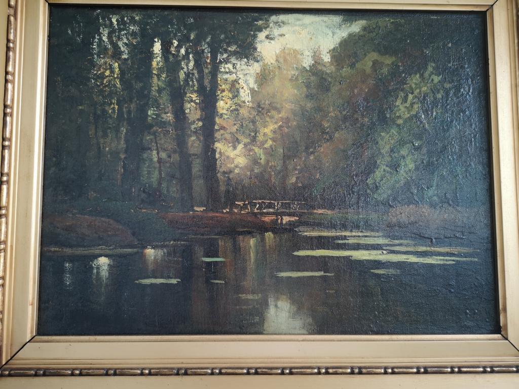 Olieverf landschap Schilderij Frits Mondriaan - Haagse Bos, Ophalen