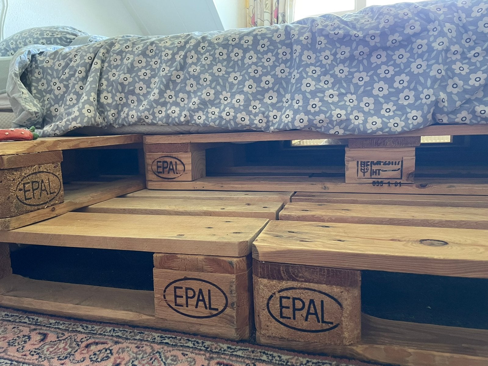 Europallets 10x los te koop voor bed/bank/kast gelakt etc!, Ophalen, Zo goed als nieuw, Pallet, Minder dan 200 cm