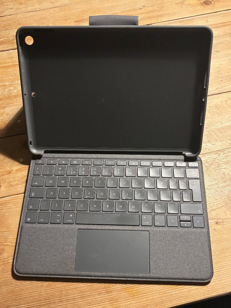 Logitech Combo Touch toetsenbord voor iPad, Computers en Software, 10 inch, 32 GB, Apple iPad, Ophalen of Verzenden