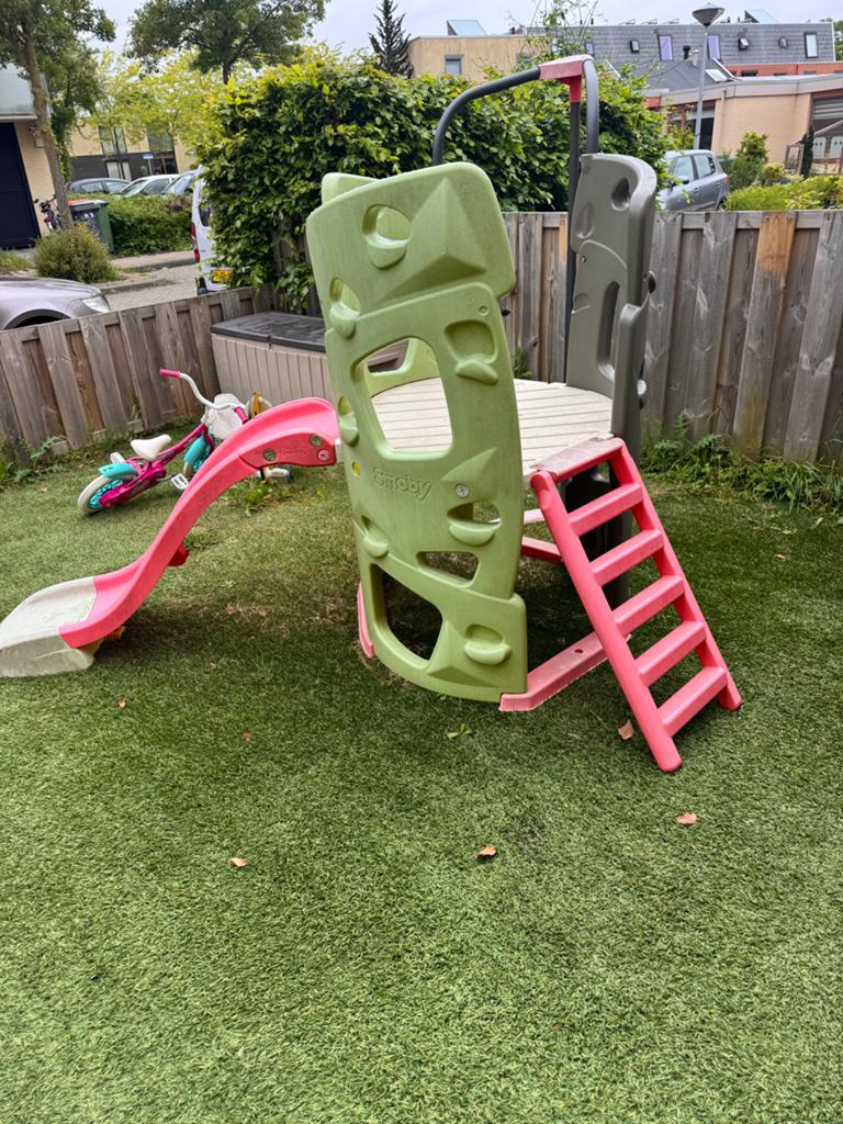 Smoby klimtoren met glijbaan, Ophalen, Gebruikt, Glijbaan