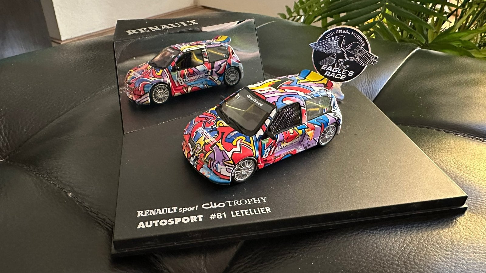 Renault Sport Clio V6 Trophy Autosport #81 Lettellier 1:43, Hobby en Vrije tijd, Ophalen of Verzenden, Zo goed als nieuw, Auto