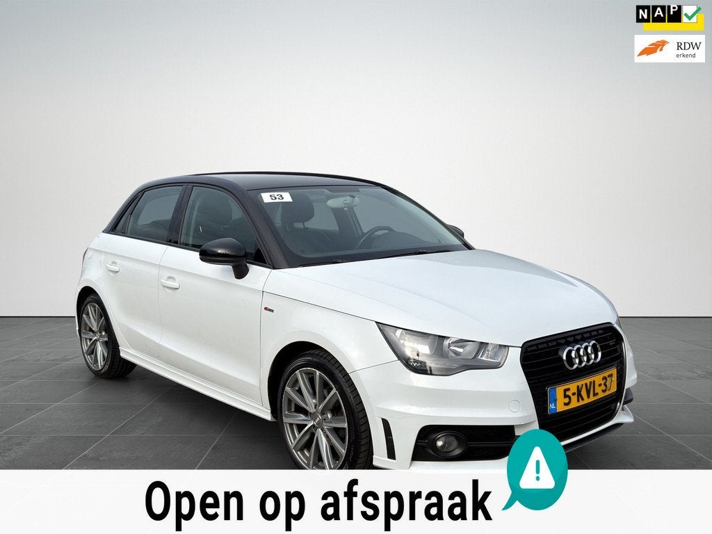 Audi A1 Sportback 1.2 TFSI Admired S-Line Airco|Cruise|Leder, Voorwielaandrijving, Euro 5, 86 pk, 4 stoelen
