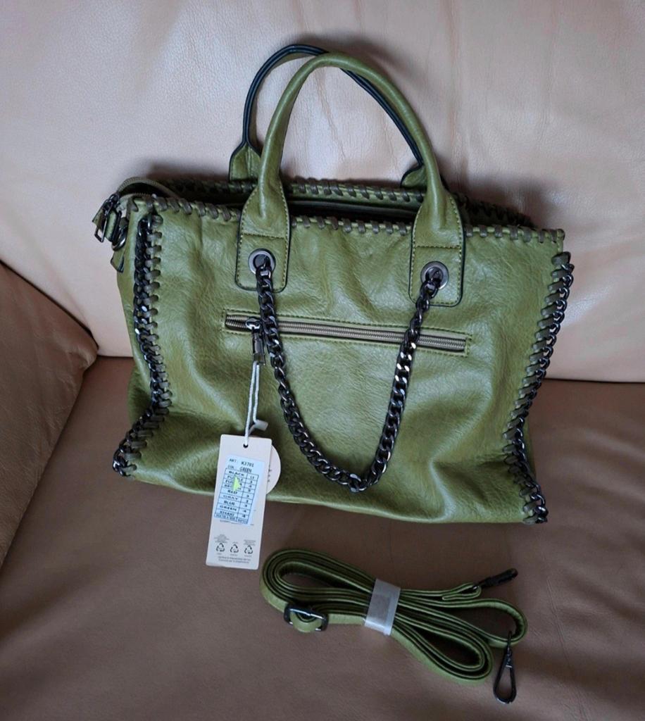 Nieuwe Magic Bags Firenze Schoudertas - Polyurethaan, Ophalen of Verzenden, Nieuw, Groen, Overige merken