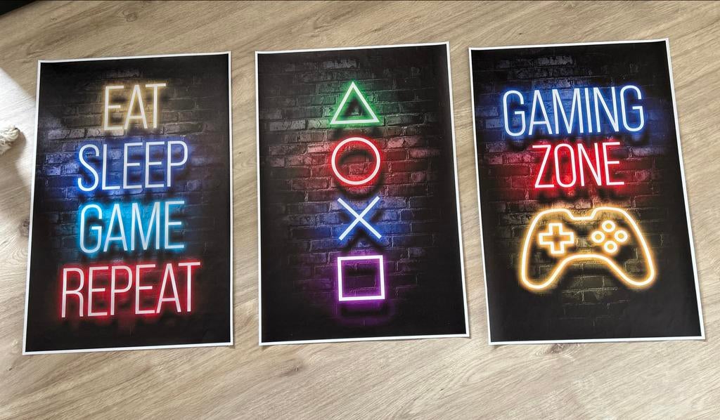 Playstation Gaming Posters & vloerkleed, Ophalen, Zo goed als nieuw