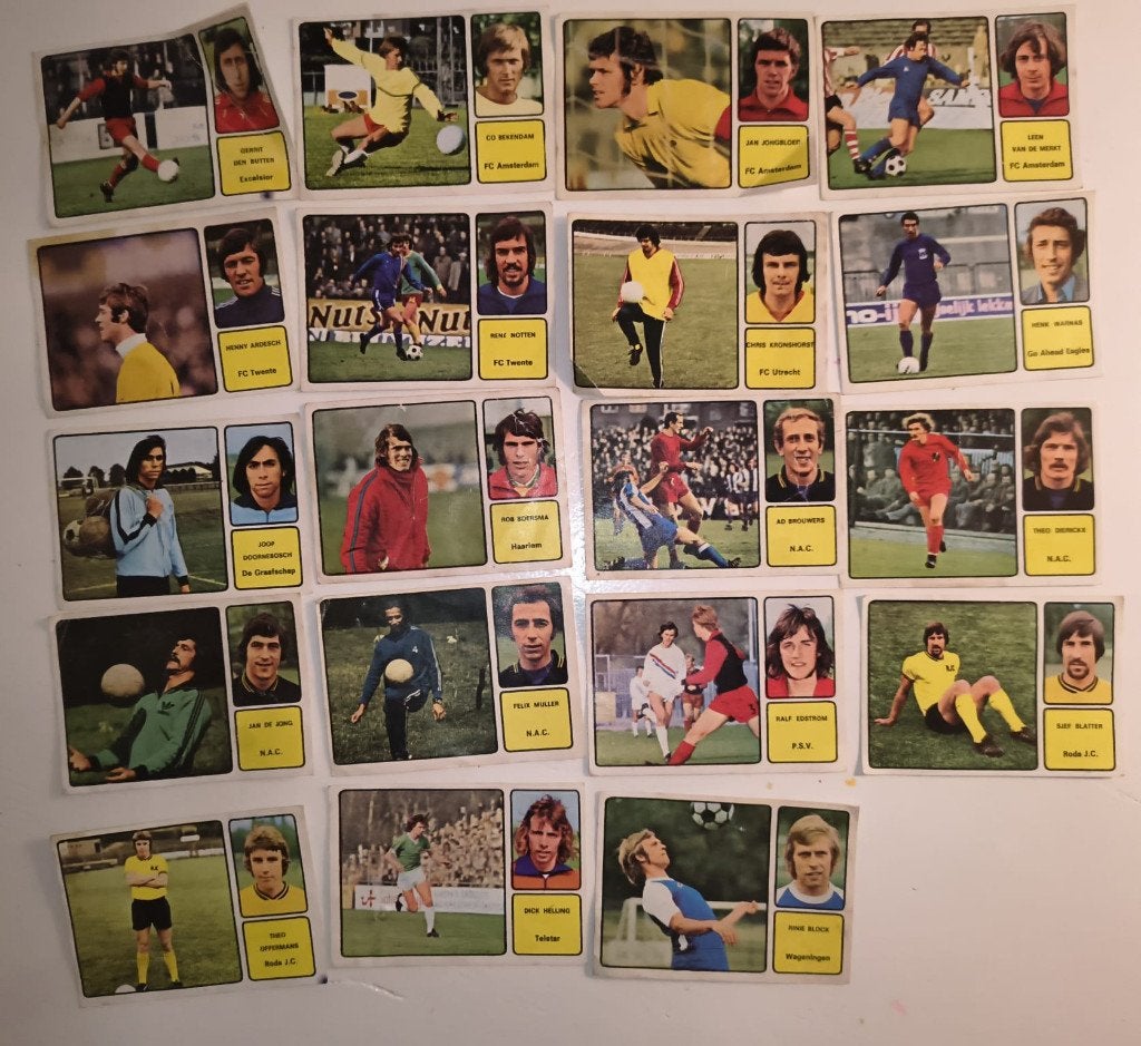 Voetbalplaatjes Vanderhout Voetbal 73/74, Ophalen of Verzenden, Gebruikt, Meerdere plaatjes