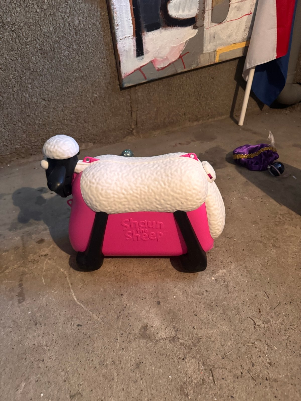 Shaun het Schaap loopfiets/loopwagen roze, Ophalen, Gebruikt, Meisje