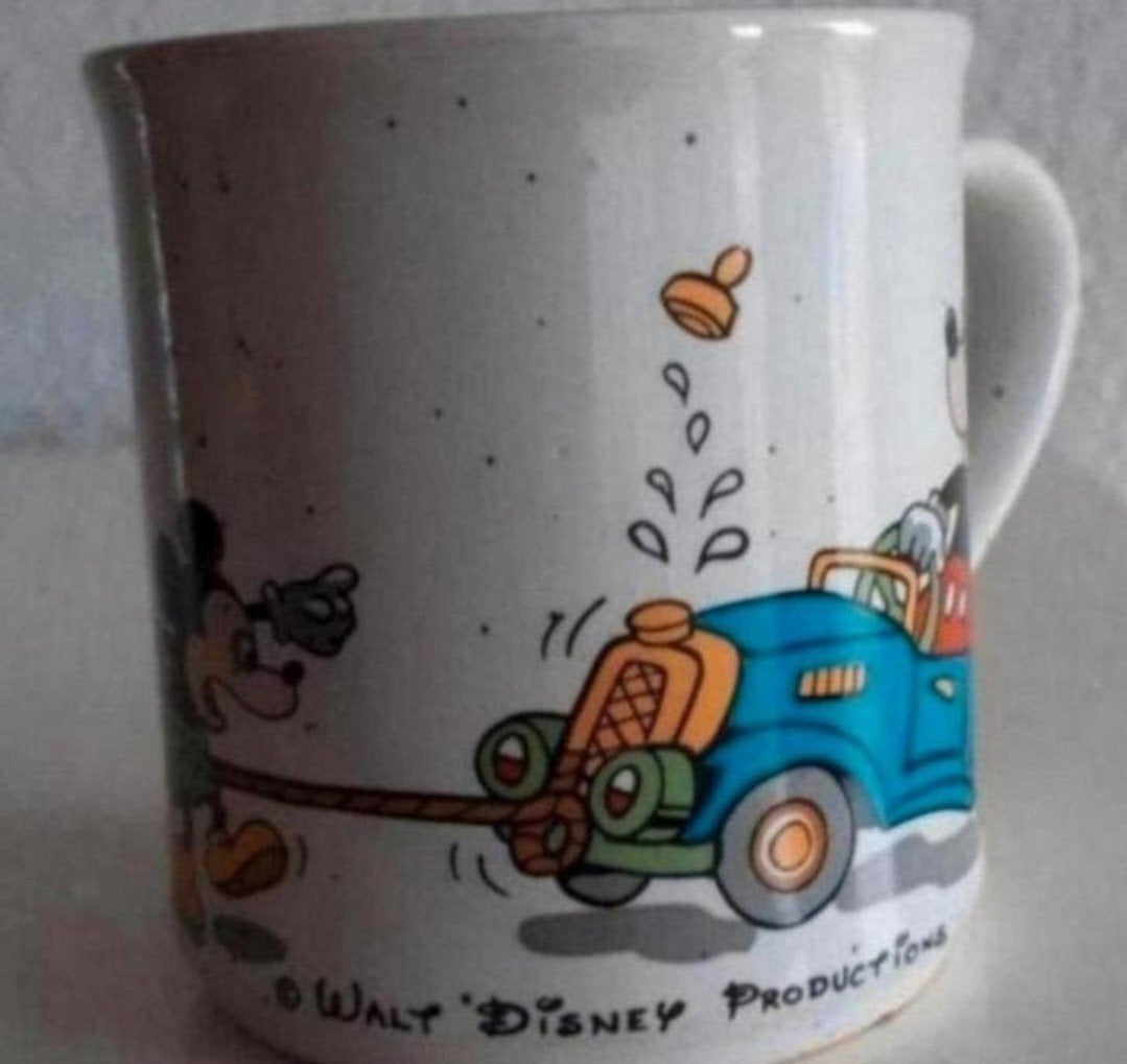Disney vintage Beker Mickey Mouse, Verzamelen, Disney, Ophalen of Verzenden, Mickey Mouse, Zo goed als nieuw, Servies